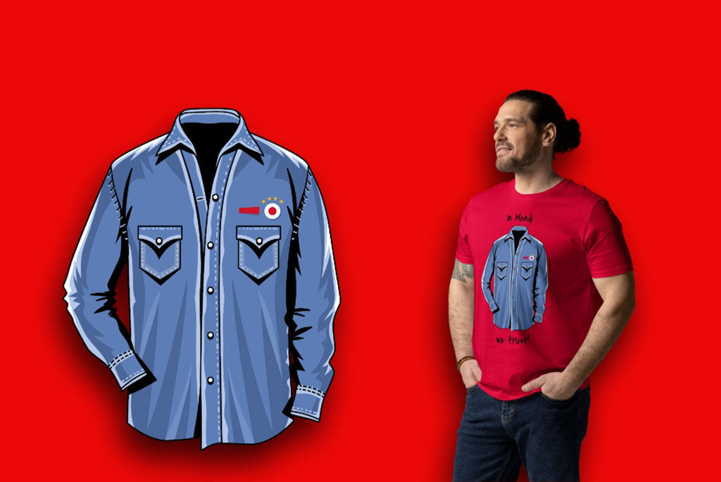 The denim shirt of Mendilibar